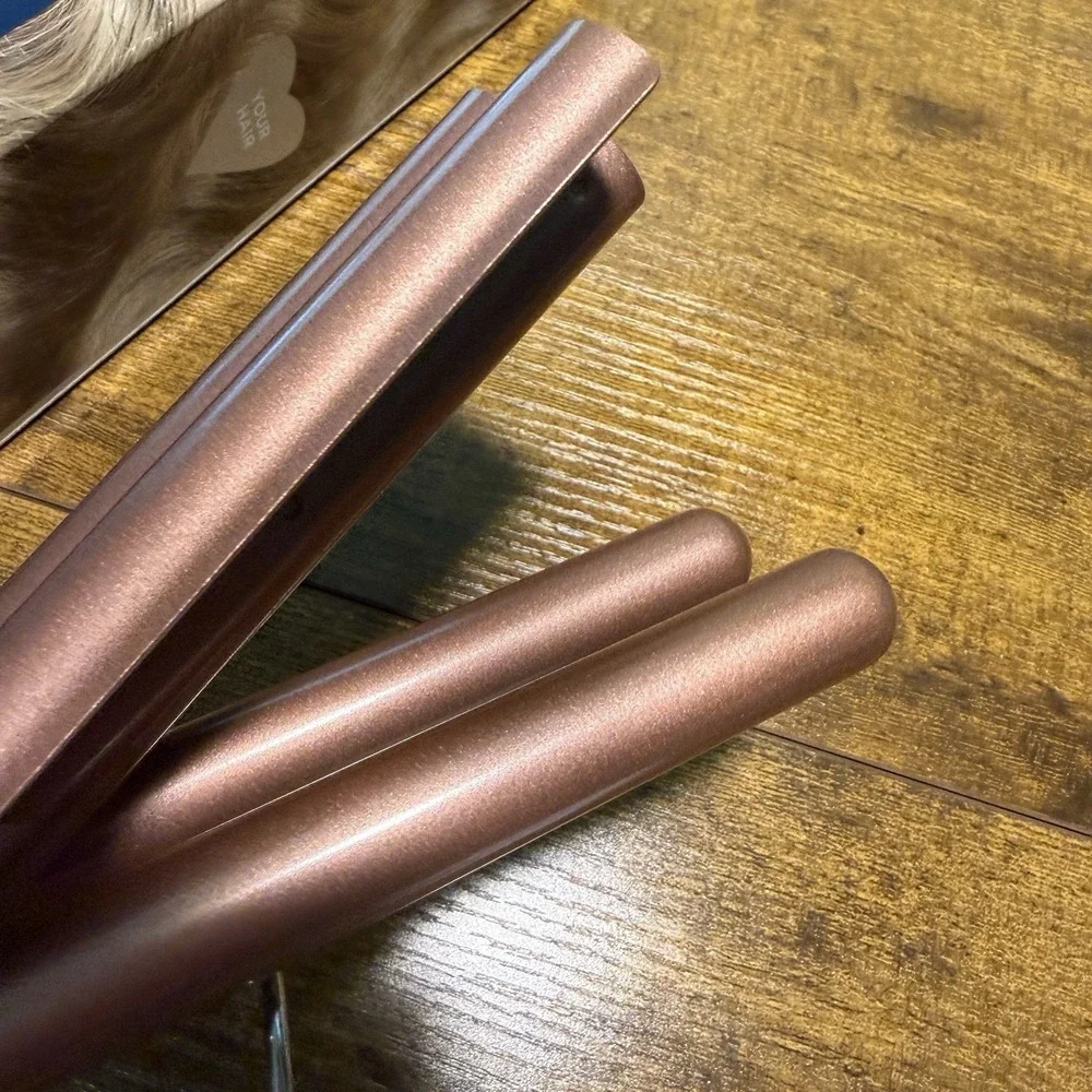 Conair Double Ceramic 3 Barrel Curling Iron Hair Waver White / Rose Gold NIB - Picture 8 of 12
